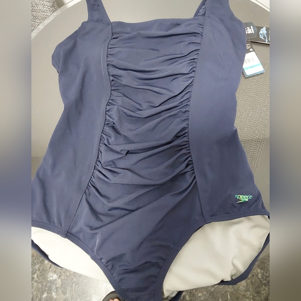 Speedo Navy Blue One Piece Swimsuit